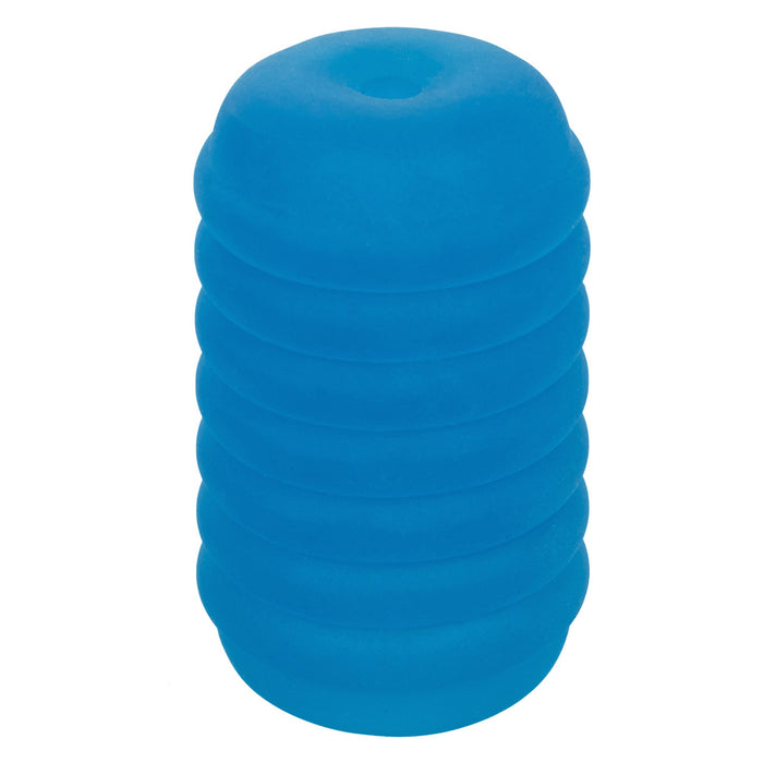 Pop Sock Ribbed Stroker Blue