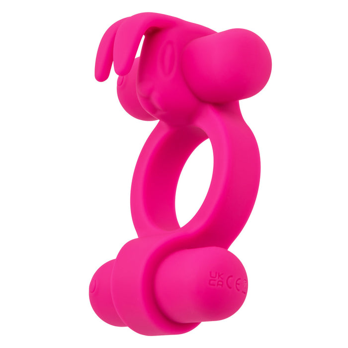 Silicone Rechargeable Rockin’ Rabbit Cock Ring Pink