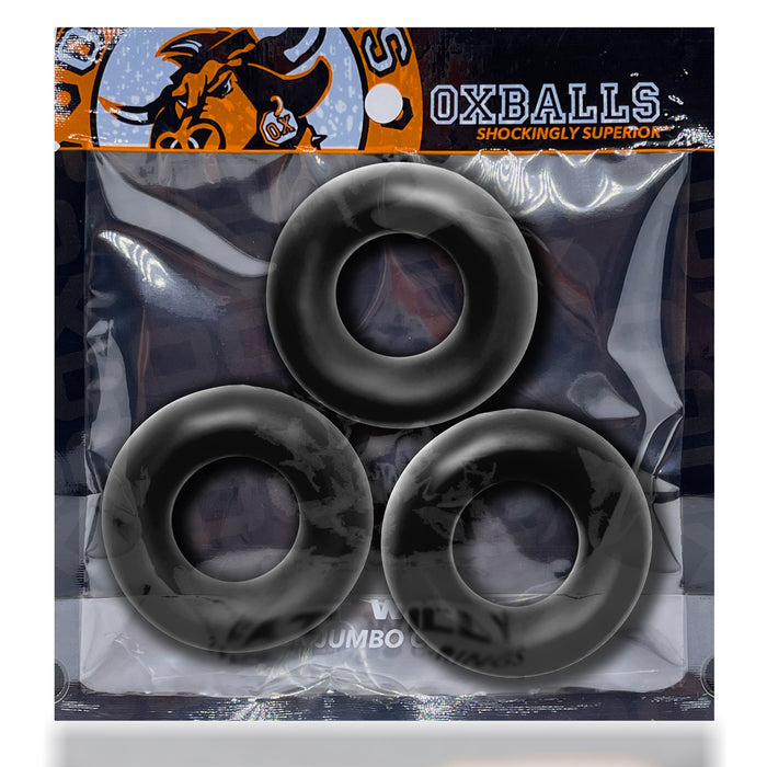 Fat Willy 3-Pack Jumbo C-Rings Black