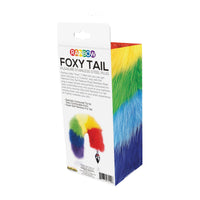 Rainbow Foxy Tail Anal Butt Plug