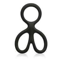 Silicone Ball Spreader Male Cock Ring Black