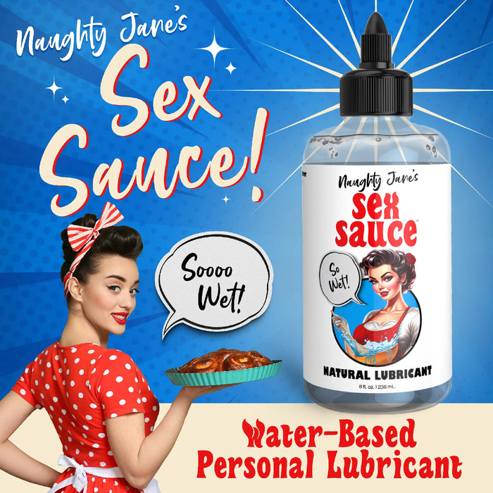 Naughty Jane's Sex Sauce Natural Water Based Personal Lubricant 8oz