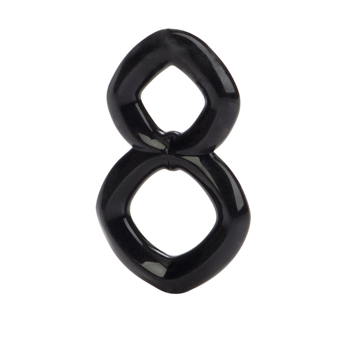 Crazy 8 Penis Ring Black Balls Support