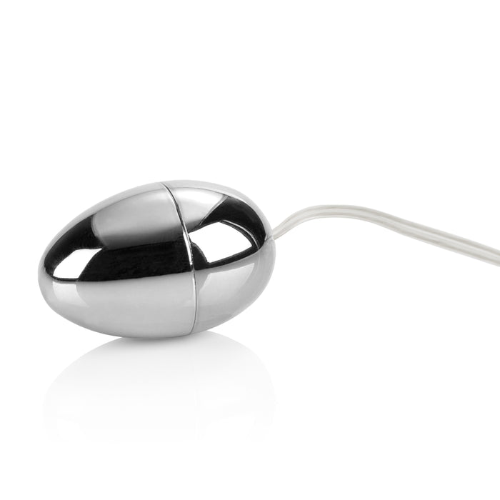 Pocket Exotics Vibrating Egg Vibe Silver