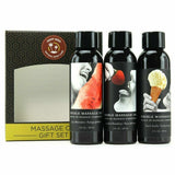 Earthly Body Edible Massage Oil Gift Set - Strawberry Vanilla and Watermelon
