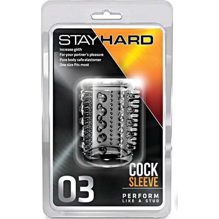 Blush Stay Hard Cock Sleeve 03 Clear Male Penis Ring