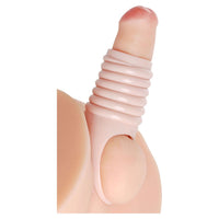 Penis Sleeve Really Ample Ribbed Penis Enhancer Sheath