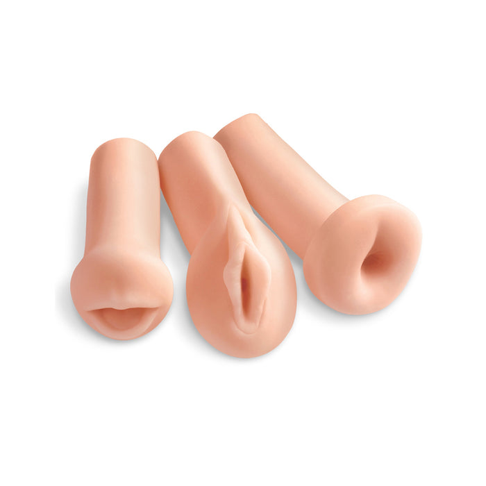 PDX Extreme Toyz All 3 Holes Stroker Set Beige