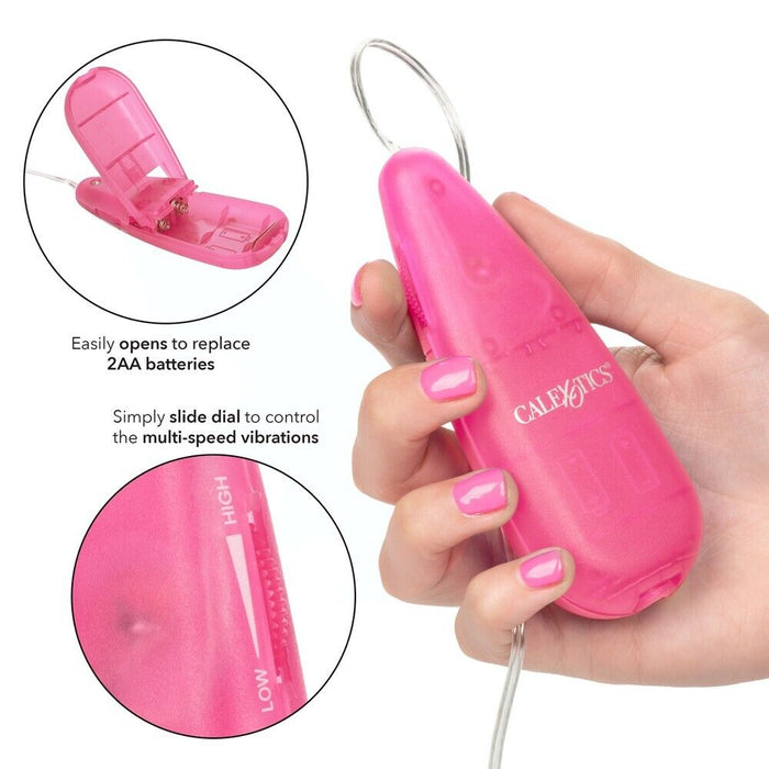 Teardrop Bullet Pink Vibrating Egg Clitoral Massager