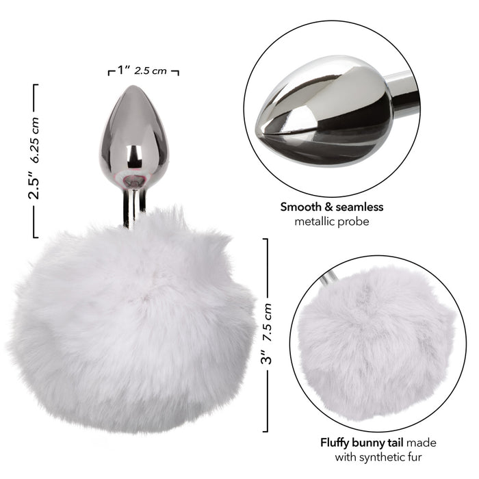 Running Wild Bunny Tail Butt Plug White