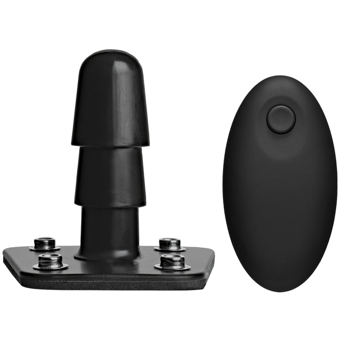 Vac-U-Lock Vibrating Plug With Wireless Remote Black