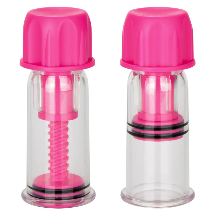 Nipple Play Vacuum Twist Suckers Pink