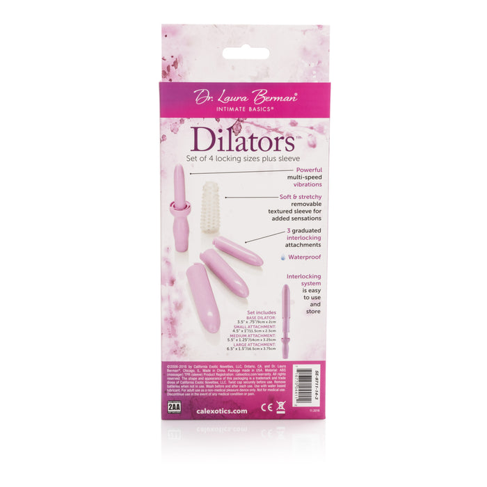 Dr. Laura Bernam Dilators Set of 4 Locking Sizes Plus Sleeve