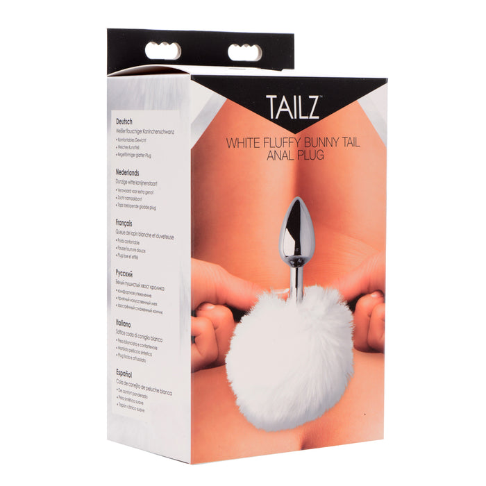 Tailz Onyx Bunny Tail Butt Plug White