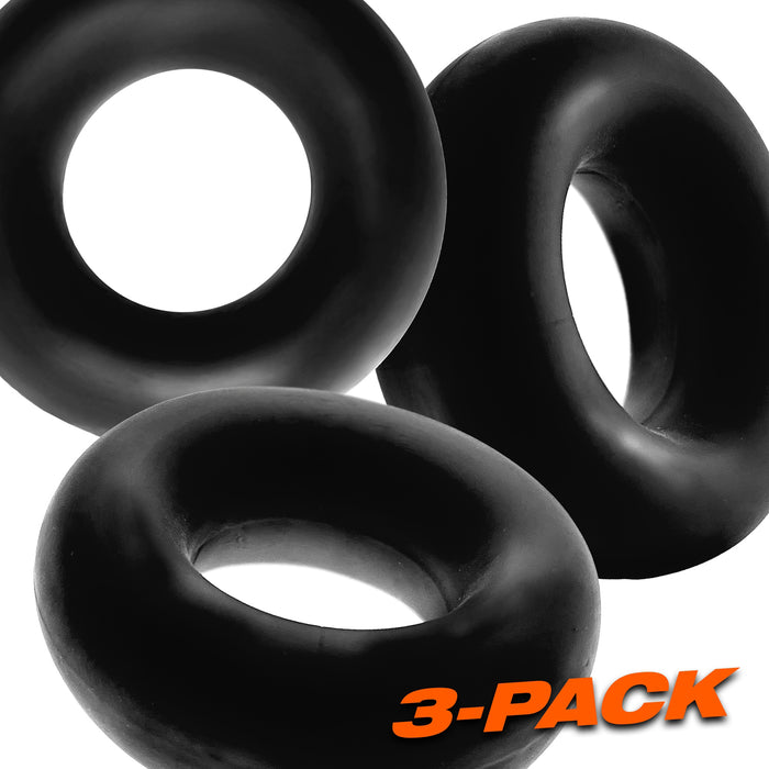 Fat Willy 3-Pack Jumbo C-Rings Black