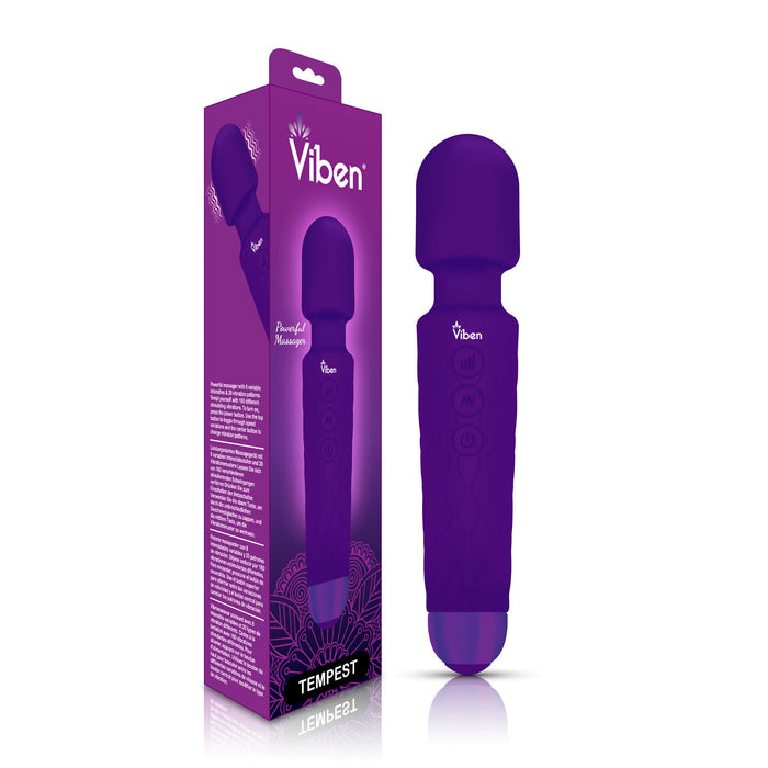 Viben Tempest Intense Wand Massager Purple