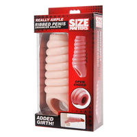 Penis Sleeve Really Ample Ribbed Penis Enhancer Sheath