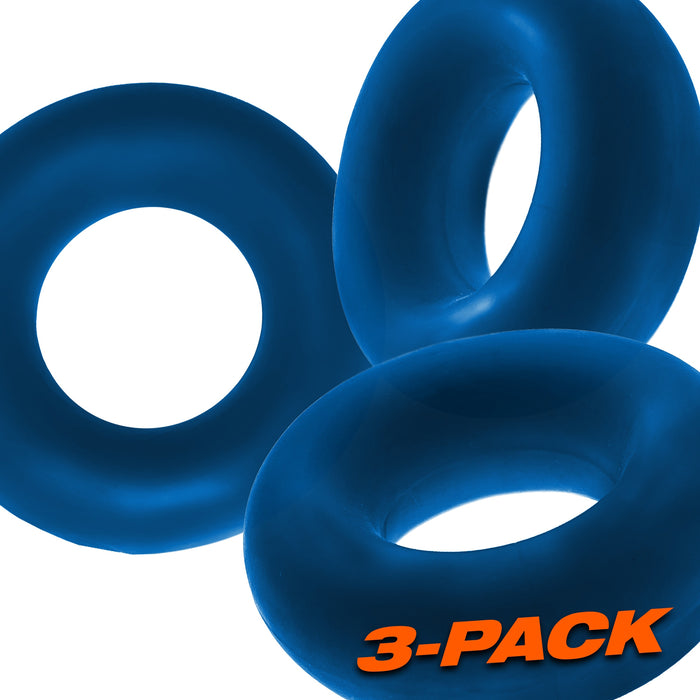 Fat Willy 3-Pack Jumbo C-Rings Blue