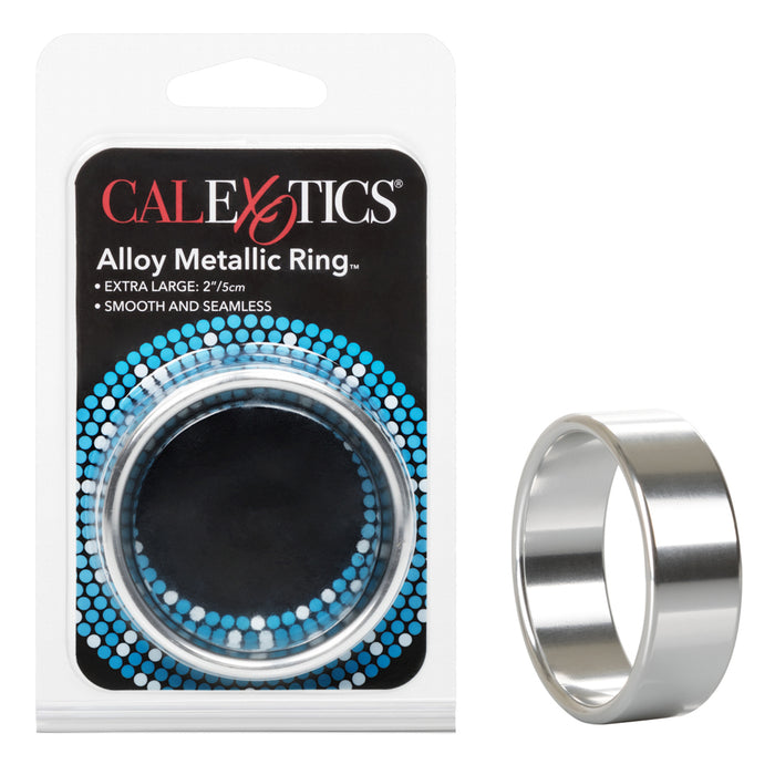 CalExotics Alloy Metallic Cock Ring Large Silver