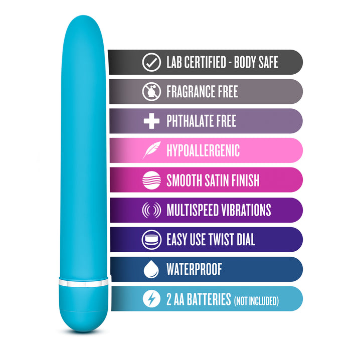 Blush Rose Luxuriate Vibrator Blue