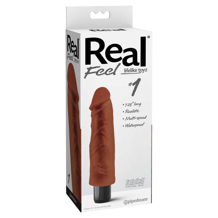 Real Feel Lifelike Toyz No. 1 Vibrator Brown