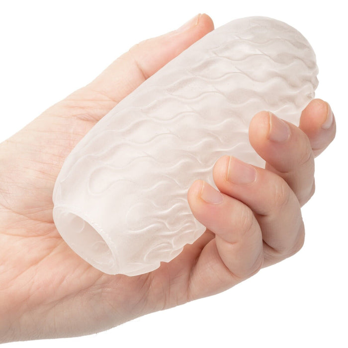 Male Masturbator Boundless Reversible Nubby Stroker Clear