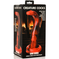 Creature Cocks King Cobra Silicone Fantasy Dildo Red