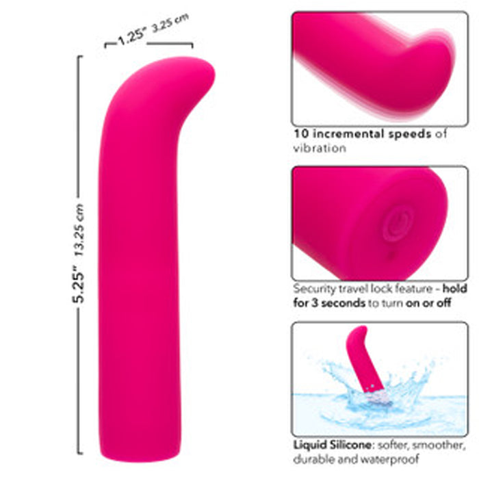 Rechargeable Classic Chic Mini “G” Vibe Pink