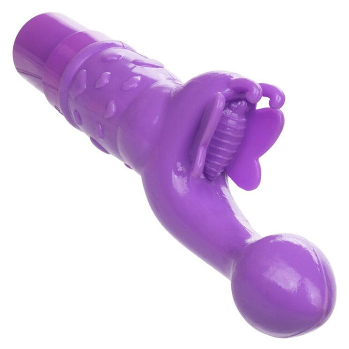 Rabbit Vibrator Rechargeable Butterfly Kiss Vibe Purple