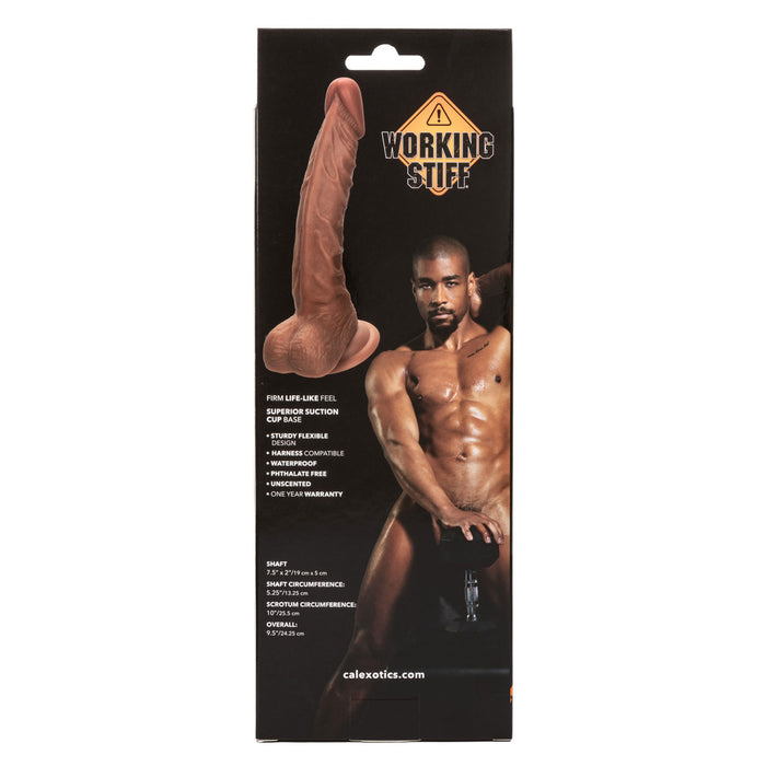 California Exotics Working Stiff The Personal Trainer 7.5" Dildo Dong Brown