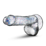 Naturally Yours 6" Glitter Cock Sparkling Clear Realistic Dildo Dong