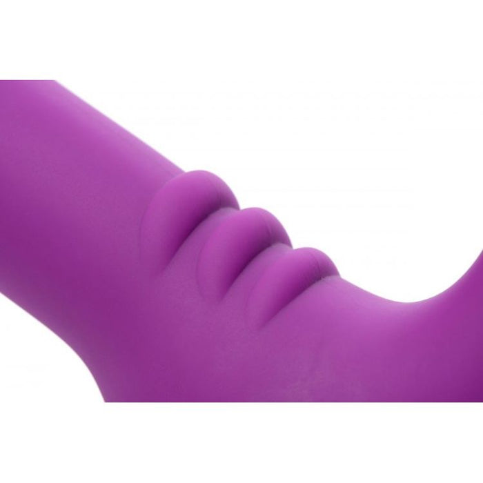 Royal Revolver Vibrating Strapless Strap-on Dildo Purple