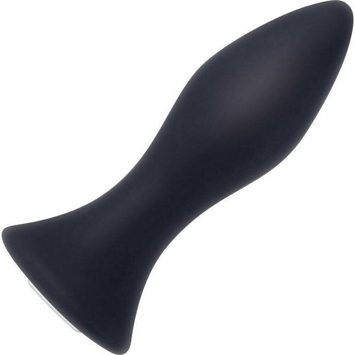 Mighty Mini Vibrating Rechargeable Silicone Butt Plug Black