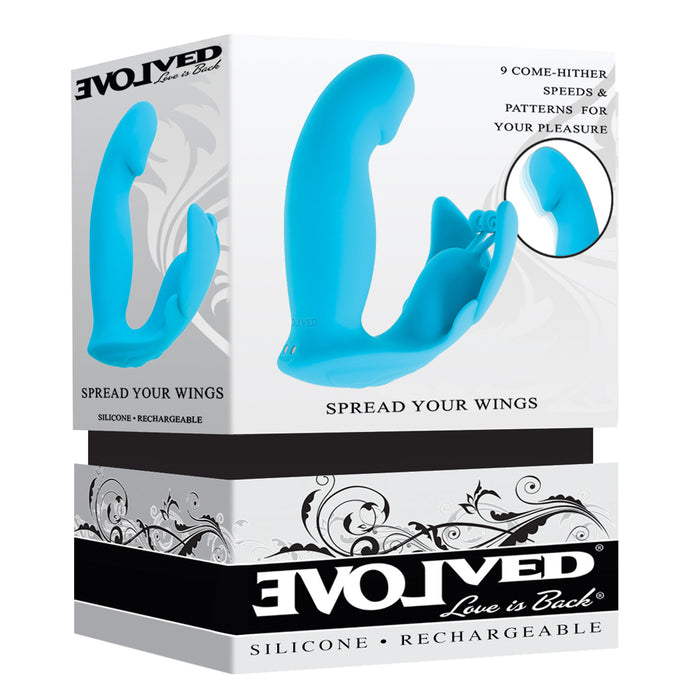 Evolved Spread Your Wings G-Spot Vibe Blue