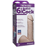 Vac-U-Lock 6" Realistic Cock Beige Dildo