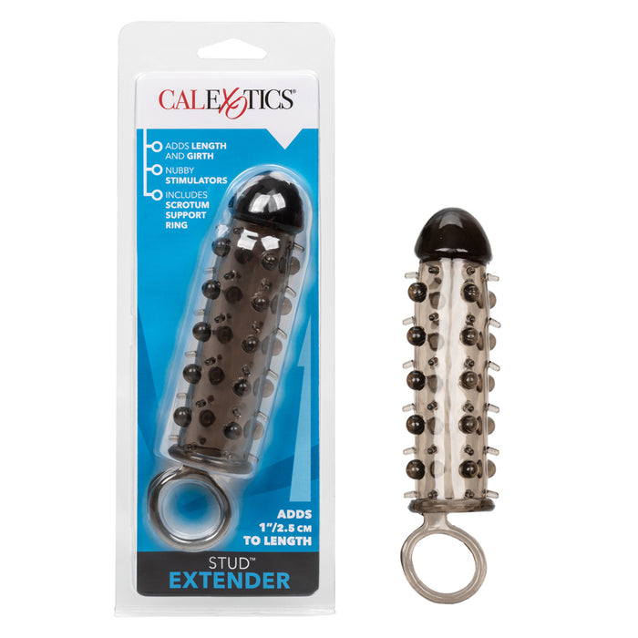 Stud Extender Penis Sleeve Grey