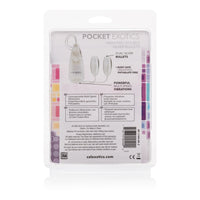 Pocket Exotics Vibrating Double Silver Bullets Dual Egg Vibrator