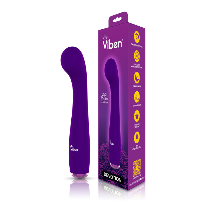 Viben Devotion Violet Intense G-Spot Vibe Purple