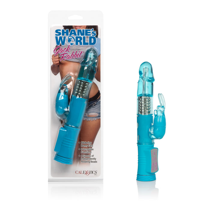 Shane's World Jack Rabbit Vibrator Blue