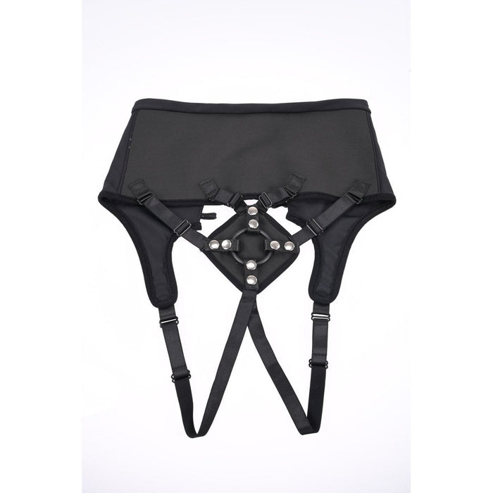 Sportsheets High Waisted Corset Strap-On Harness Black