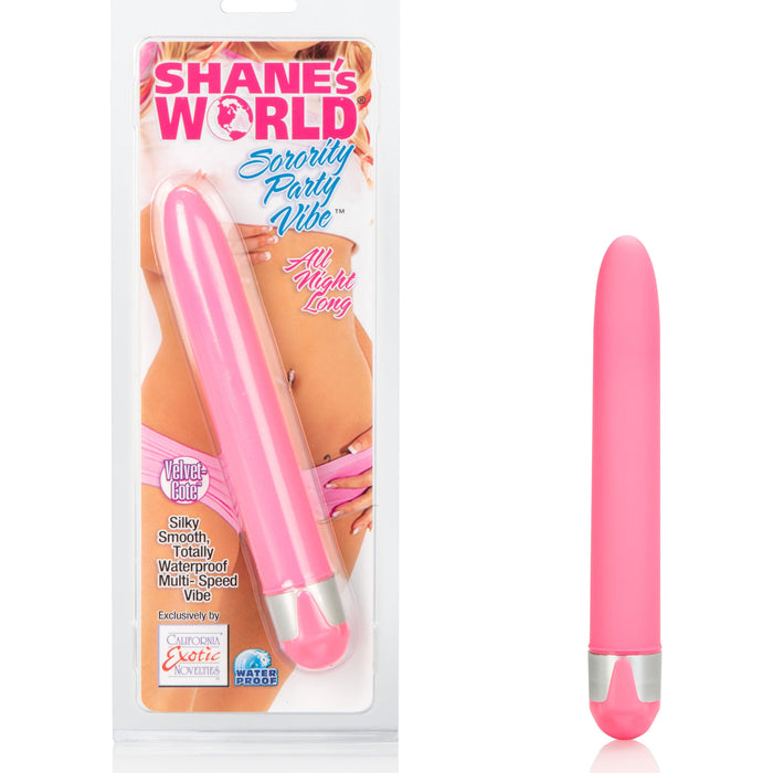 Shanes World Sorority Party Vibe Pink Smooth Multi-Speed Vibrator