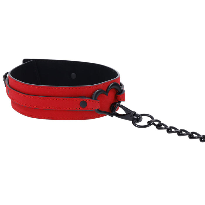 Sportsheets Amor Collar and Leash Red