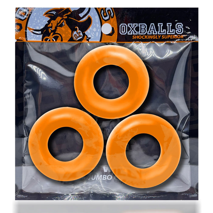 Fat Willy 3-Pack Jumbo C-Rings Orange