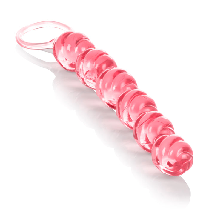 Swirl Pleasure Anal Beads Pink