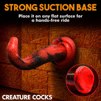 Creature Cocks King Cobra Silicone Fantasy Dildo Red