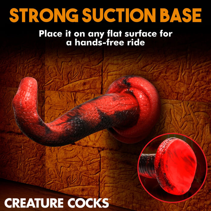 Creature Cocks King Cobra Silicone Fantasy Dildo Red