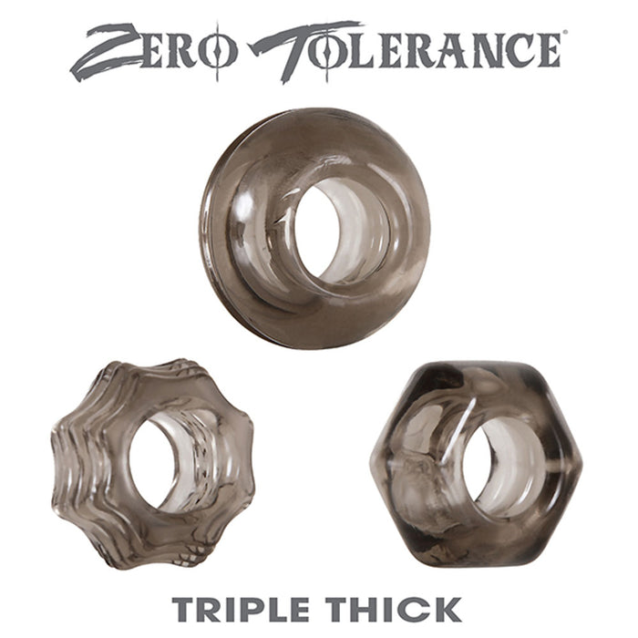 Triple Thick Cock Rings Set