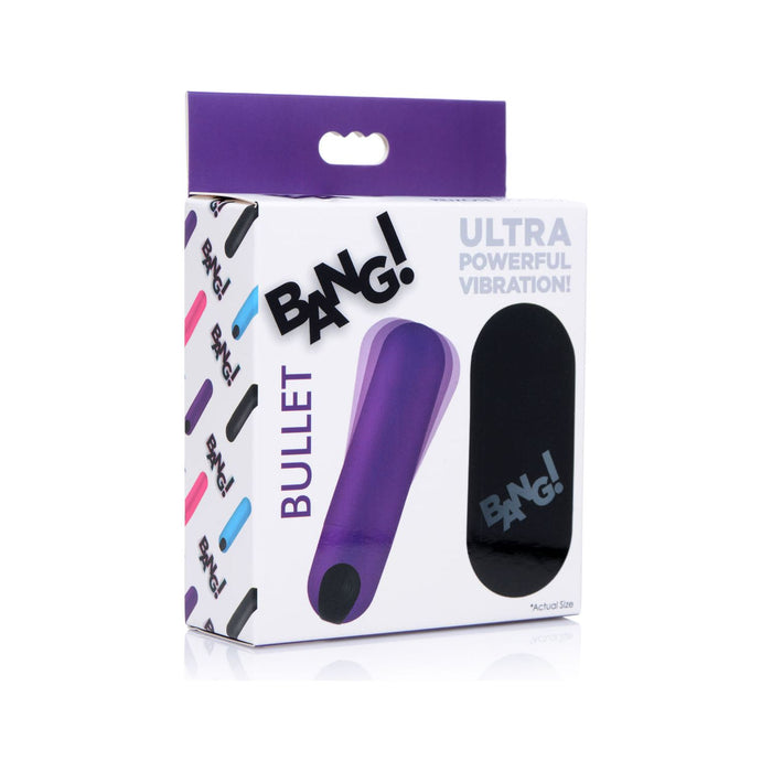 Bang Vibrating Bullet Vibe With Remote Control Purple