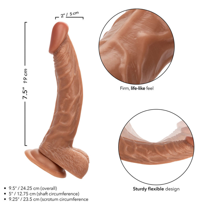 California Exotics Working Stiff The Personal Trainer 7.5" Dildo Dong Brown