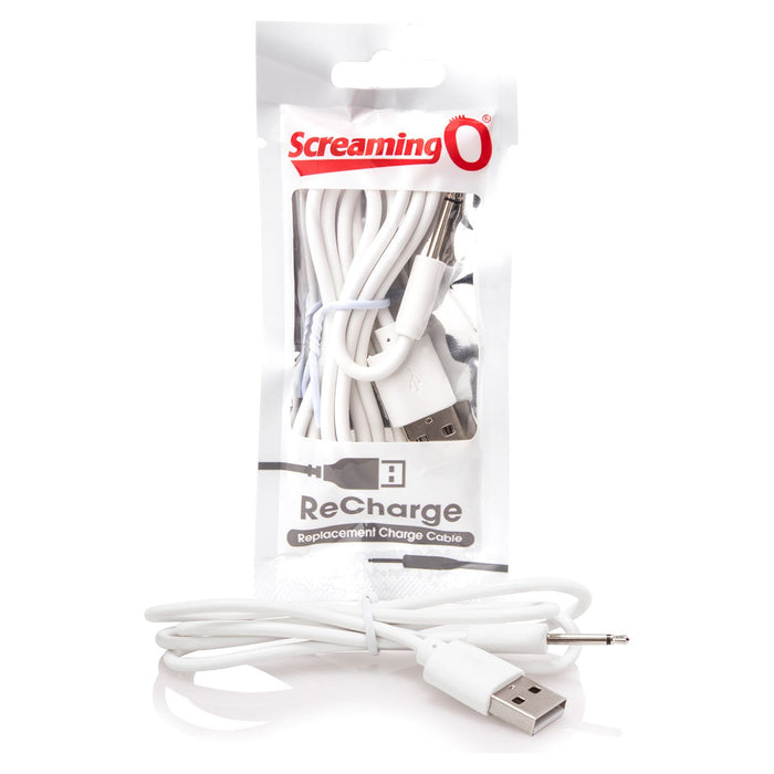 Screaming O Recharge Replacement USB Charge Cable White